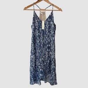 Lavender Brown Spaghetti Strap Halter Dress XS ($174) NWT